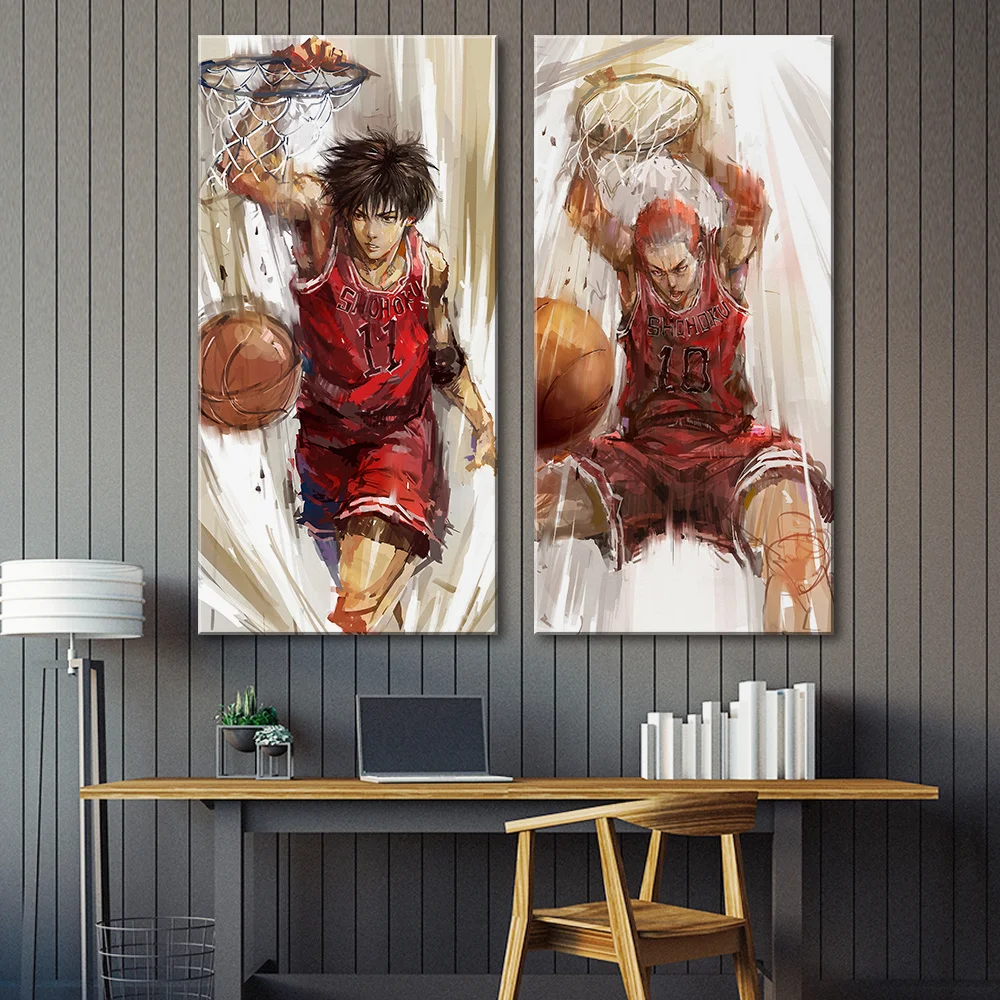 Настенная картина с аниме комиксом slamdunk Современная Картина на холсте