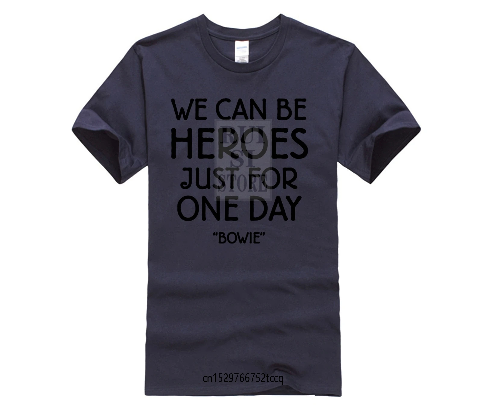 Summer Style David Bowie T Shirts Short Sleeve Rock WE CAN BE HEROES JUST FOR ONE DAY Shirt | Мужская одежда