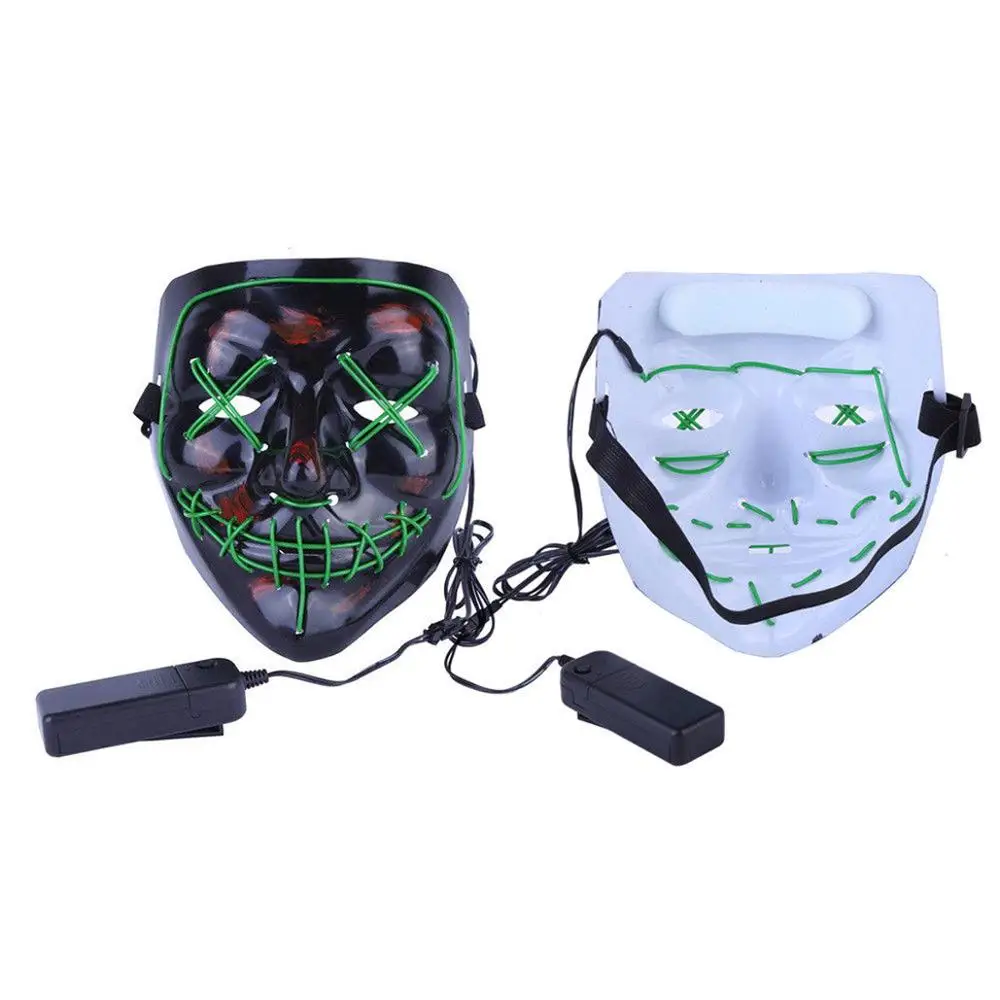 Клубы светильник вверх &quotстежков&quot светодиодный Маска для костюма на Хэллоуин