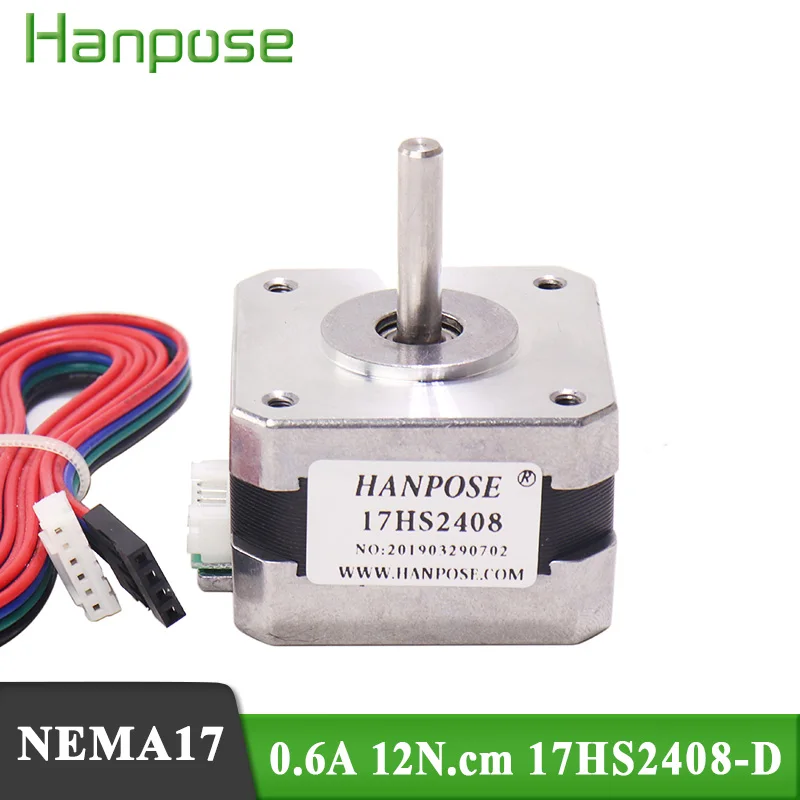 4 проводной шаговый двигатель Nema 17 17HS2408 42bygh 0.6A CE CNC лазерный и 3D принтер 1 шт.|nema stepper
