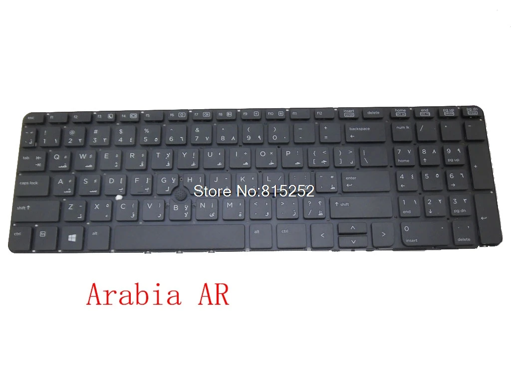 

Клавиатура для ноутбука HP PROBOOK 650, 650, G1, 655, G1, 738697-171, SG-61310-X1A, с указателем наклона, без рамки, черная, Arabia AR