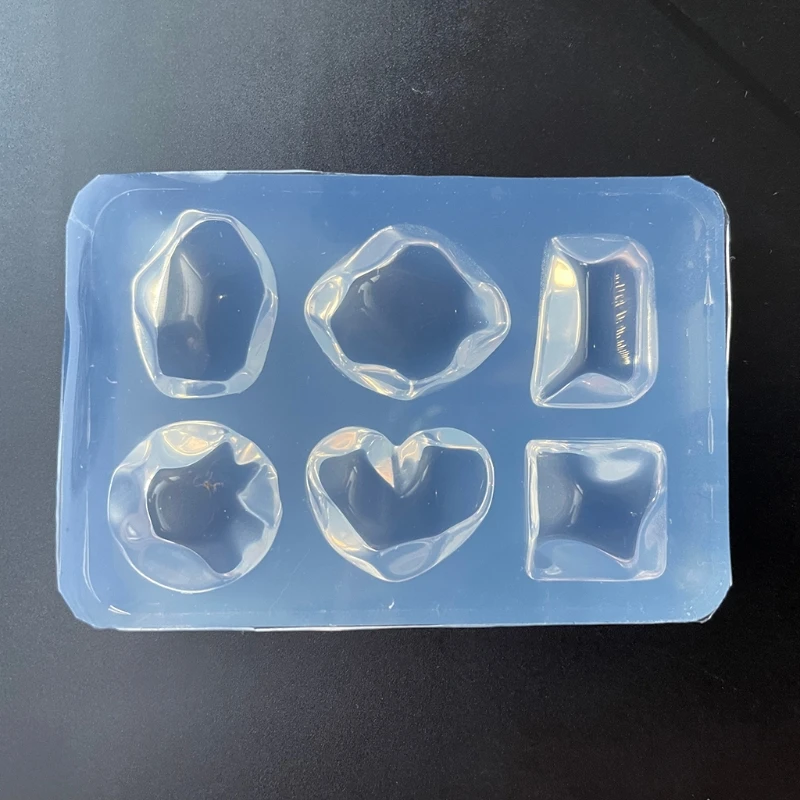 

Diy Crystal Epoxy Mold Earrings Pendant Jewelry Mold Hanging Pendant Decoration Heart Shape Irregular Silicone Mold