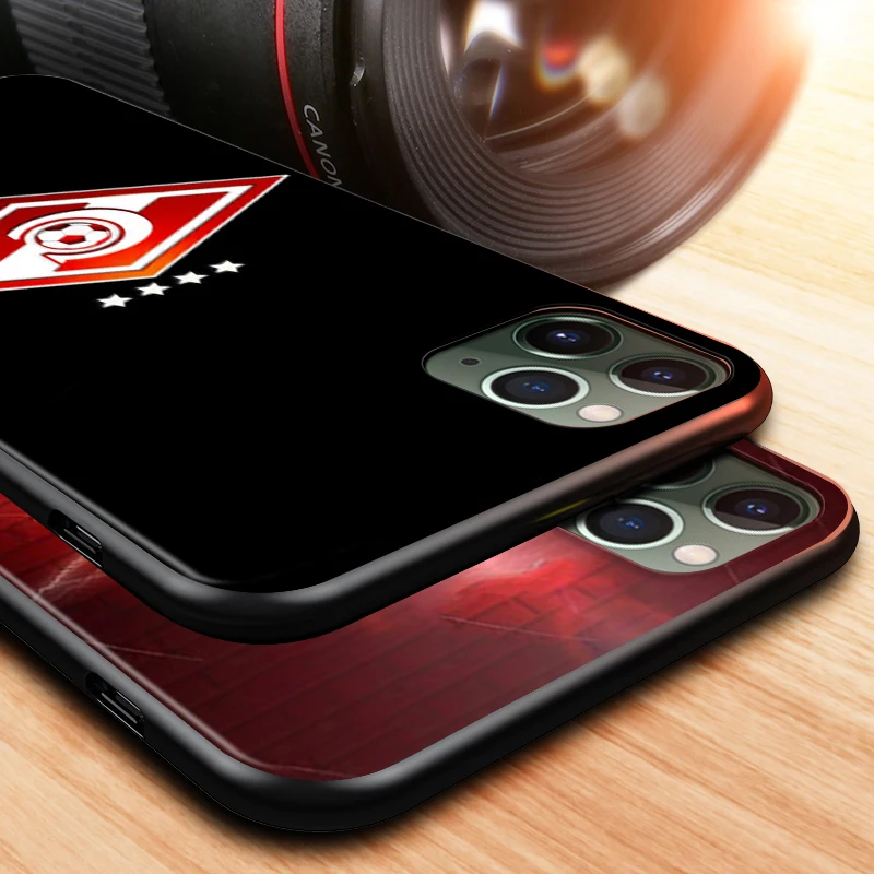 

Football Spartak Moscow for Apple iPhone 12 Mini 11 XS Pro Max X XR 8 7 6 6S Plus SE 5 5S 2020 Black Phone Case