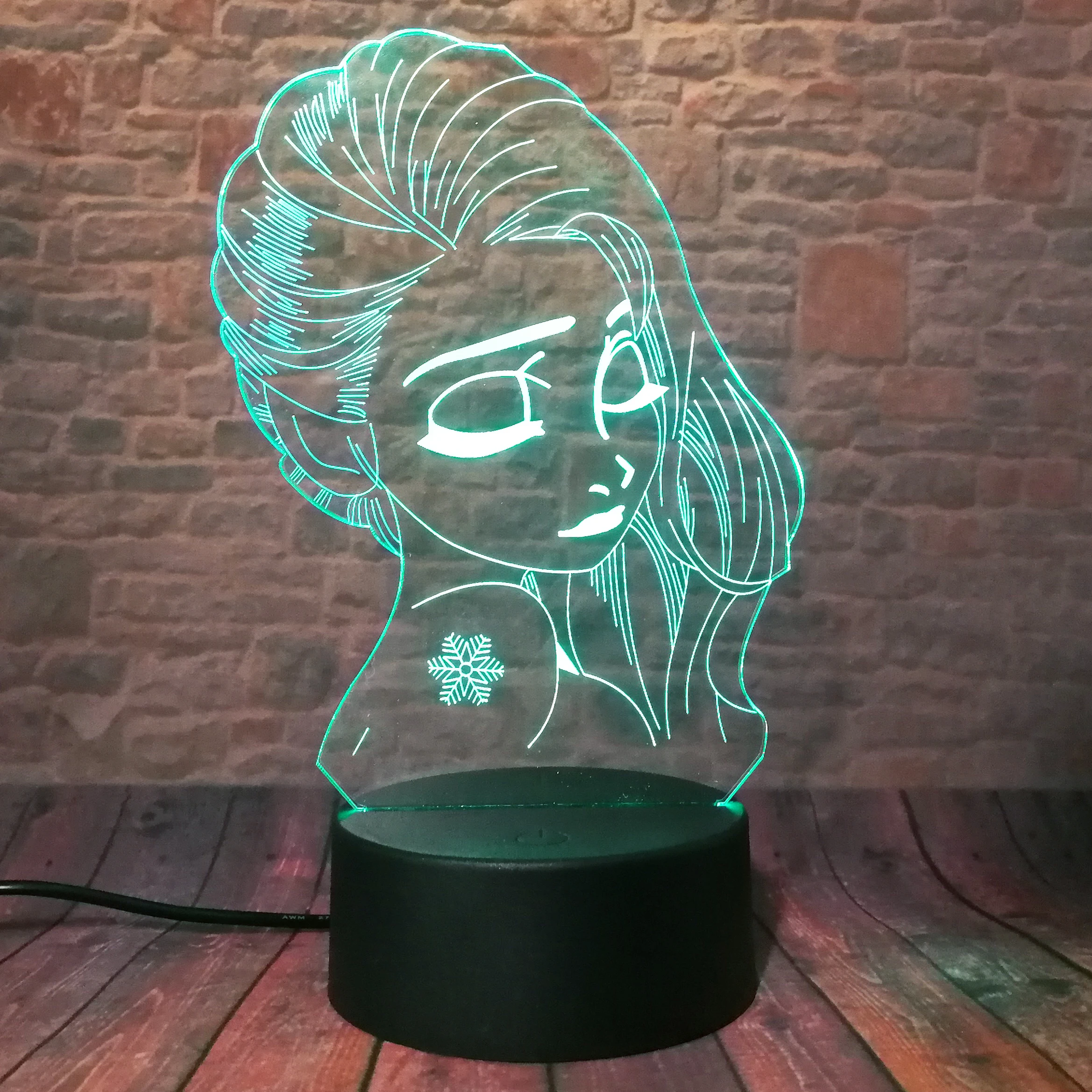 Феи Снежная королева Эльза из арендель фигурка СВЕТОДИОДНЫЙ Ночник светильник 7