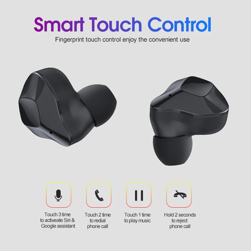 tws bluetooth наушники беспроводные на