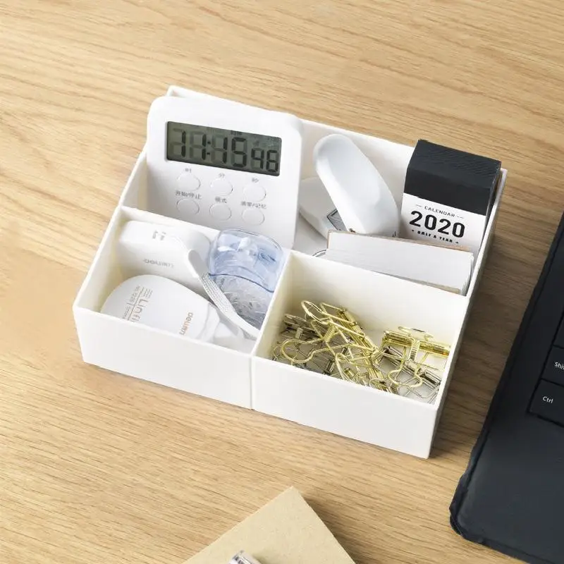 Сетчатая красная настольная коробка для хранения комод косметики