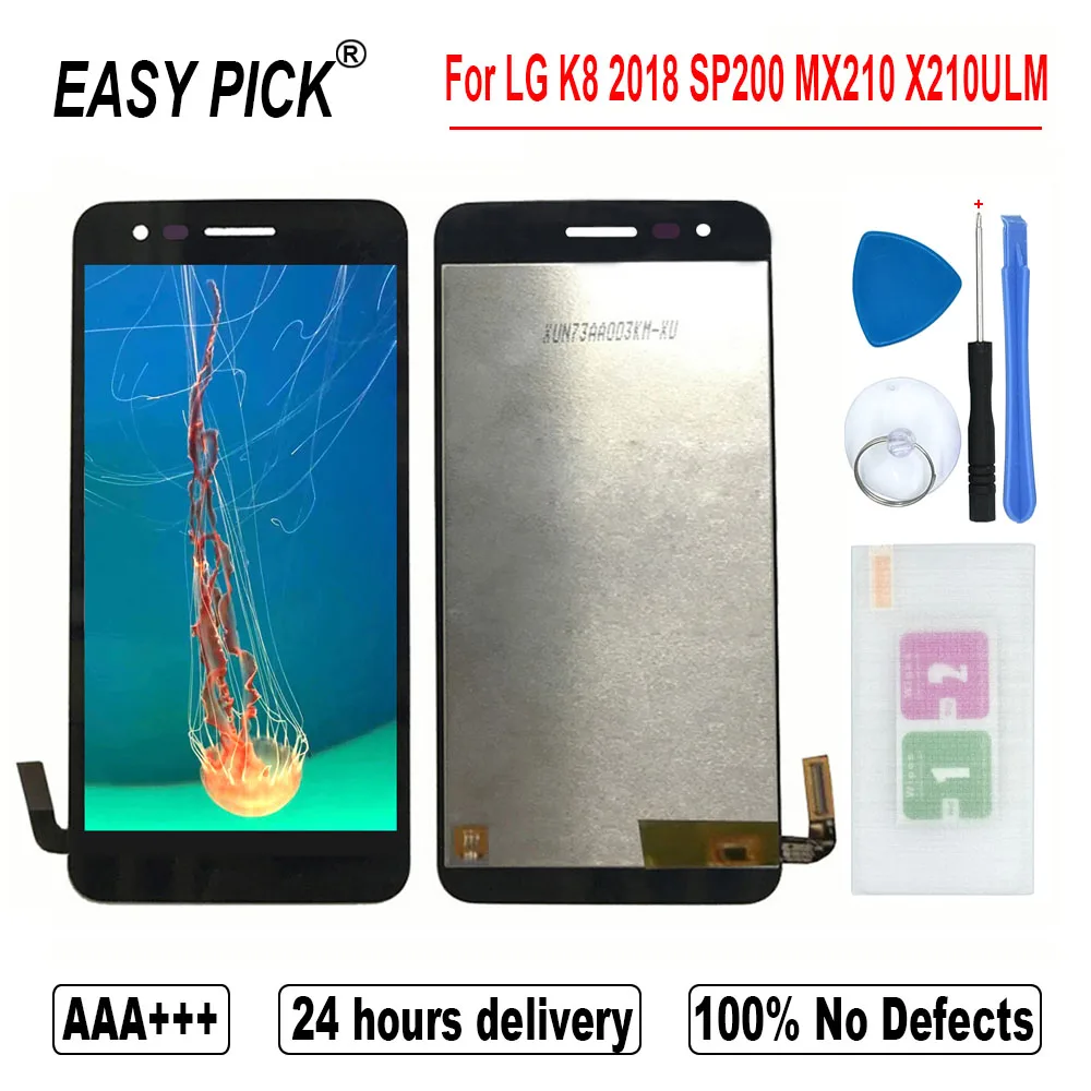 ЖК дисплей тачскрин дигитайзер для LG K8 2018 SP200 MX210 X210ULM X210ULMA X210ULMG lmx210см|Экраны