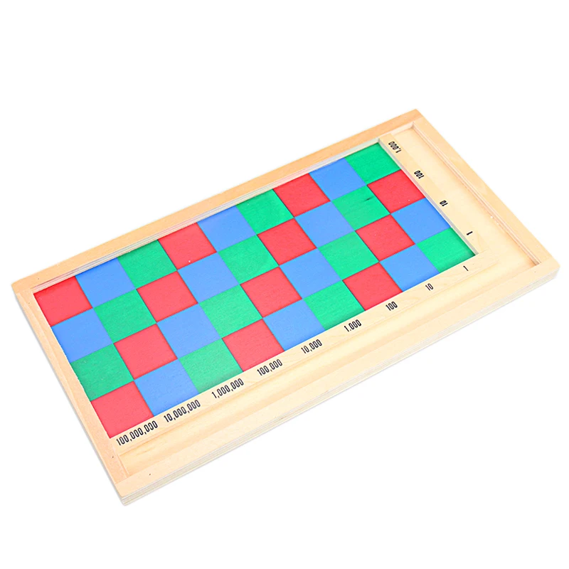 Montessori Mathematics Materials Wooden Multiplication Checker Board Toy for Children Learning Tools Early Educational Math Toys | Игрушки и