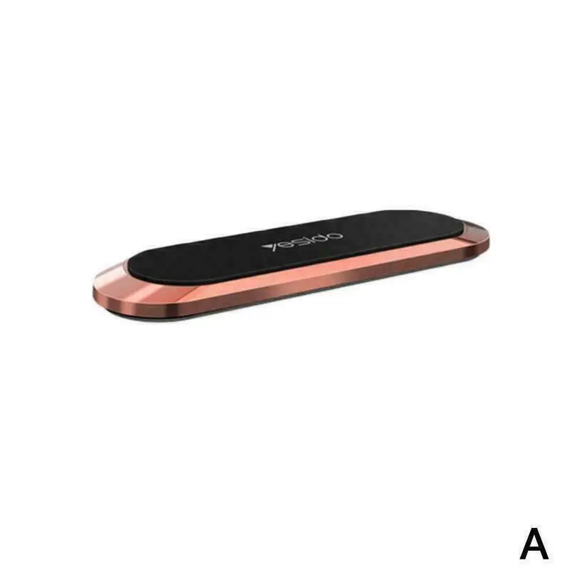 Rose Gold Yesido C55 Mini Strip Shape Magnetic Car Phone Holder Stand Wall Magnet Mount Home for iPhone Samsung Huawei All Mobile Phone - Цвет: Rose Gold