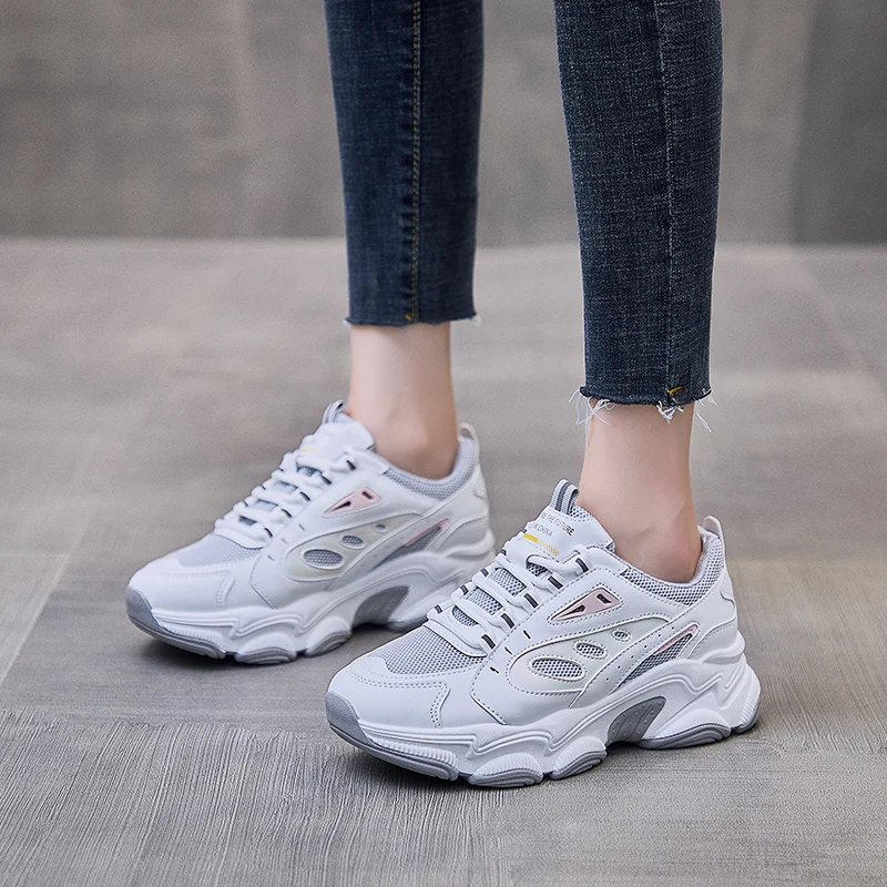 

Dad shoes women breathable 2021 autumn new thick soled heightening shoes women's fashion casual Korean version