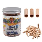 Деревянные наконечники для рта с ароматом черники деревянный наконечник фильтра для рта сигарета предварительно свернутый конус держатель табачная трубка