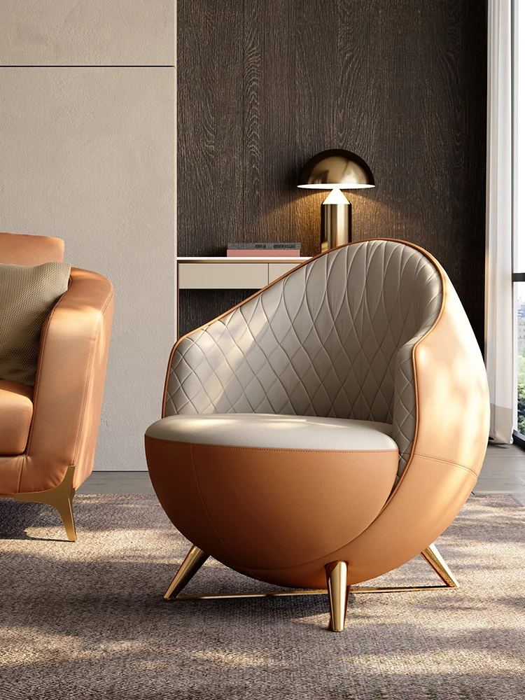 

Удобное кресло zq для гостиной, домашнее кресло для отдыха, креативное одноместное кресло с диваном, современная простота