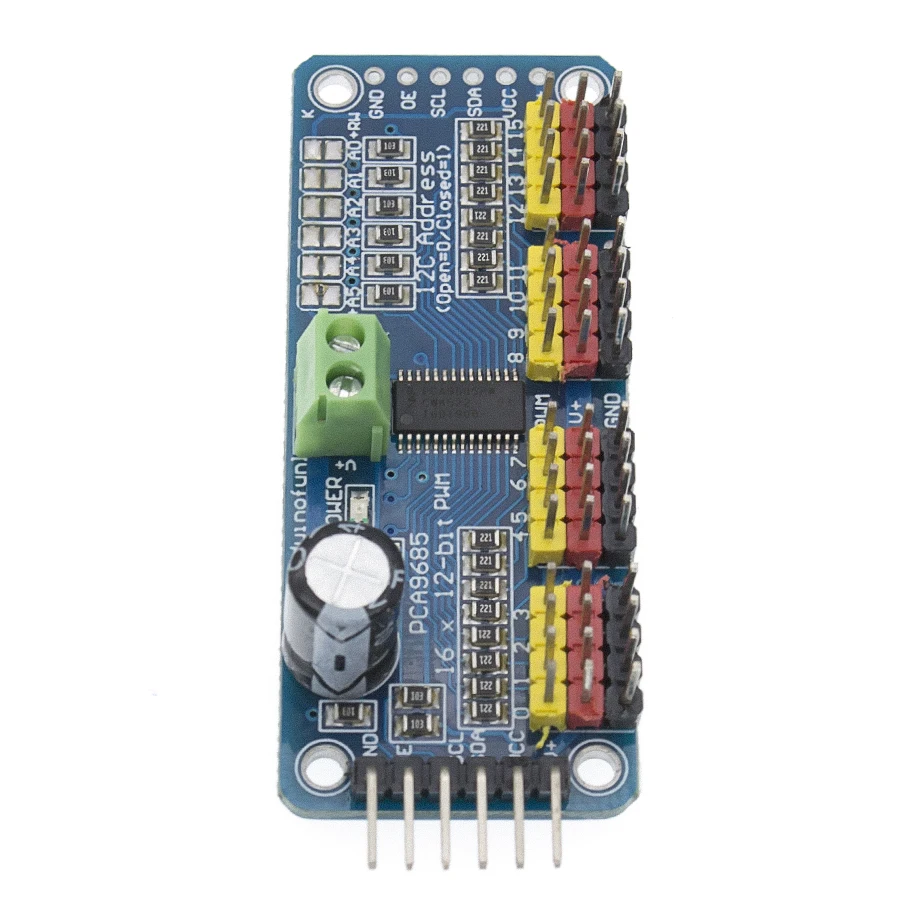 Tenstar Robot 16-канальный видеорегистратор 12-битная ШИМ/Servo Driver-I2C интерфейс PCA9685 модуль