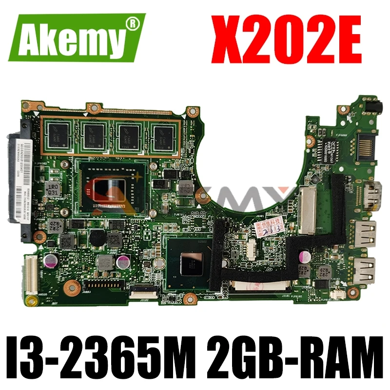 

Akemy X202E Laptop motherboard for ASUS S200E X201E X201EP original mainboard 2GB-RAM I3-2365M