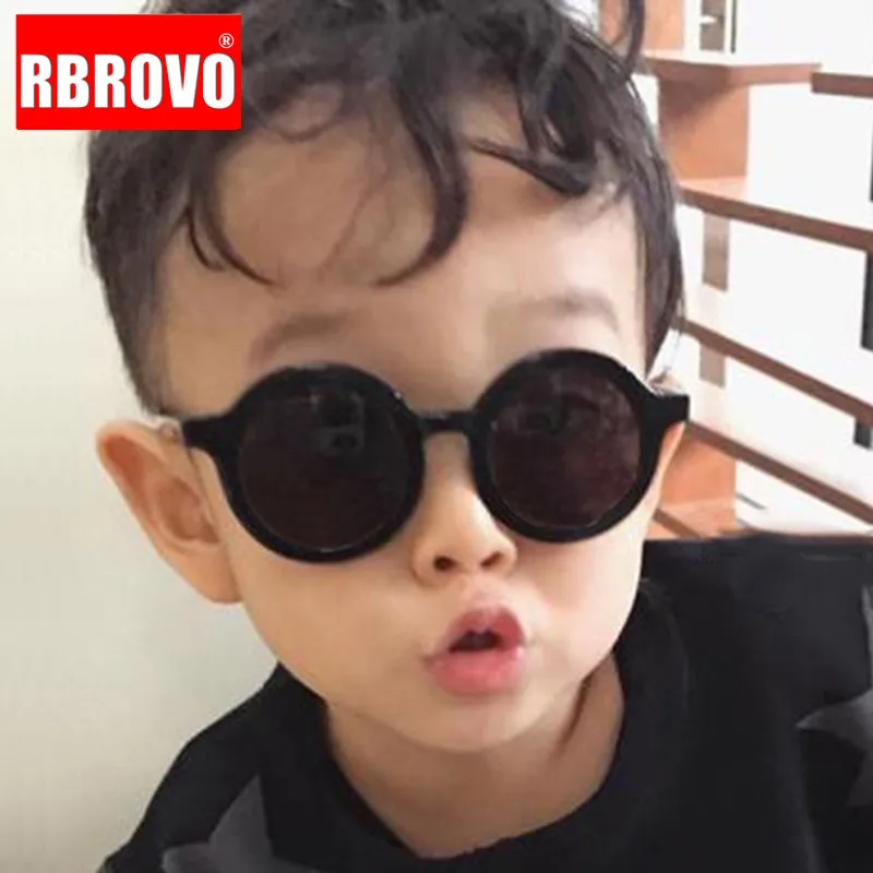 RBROVO классические круглые солнцезащитные очки для детей в винтажном стиле яркие