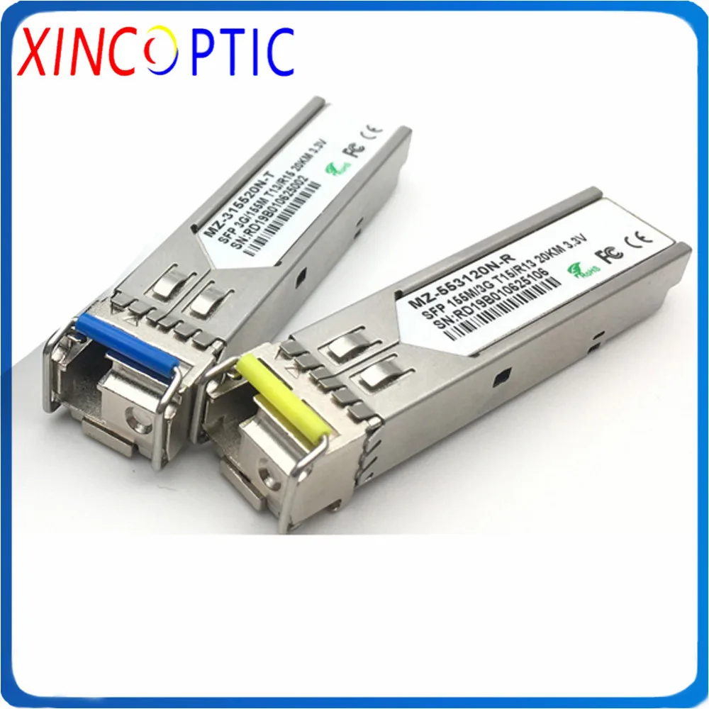 Видео SFP 3G/6G/12G с функцией SDI 10/20 км 6G 3G 12G SM LC разъем 1310 нм двойное волокно видео