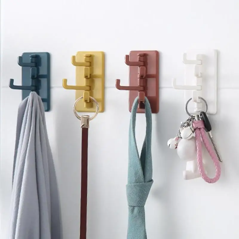 Вращающийся Штатив для ванной комнаты кухонные принадлежности крючки Прямая