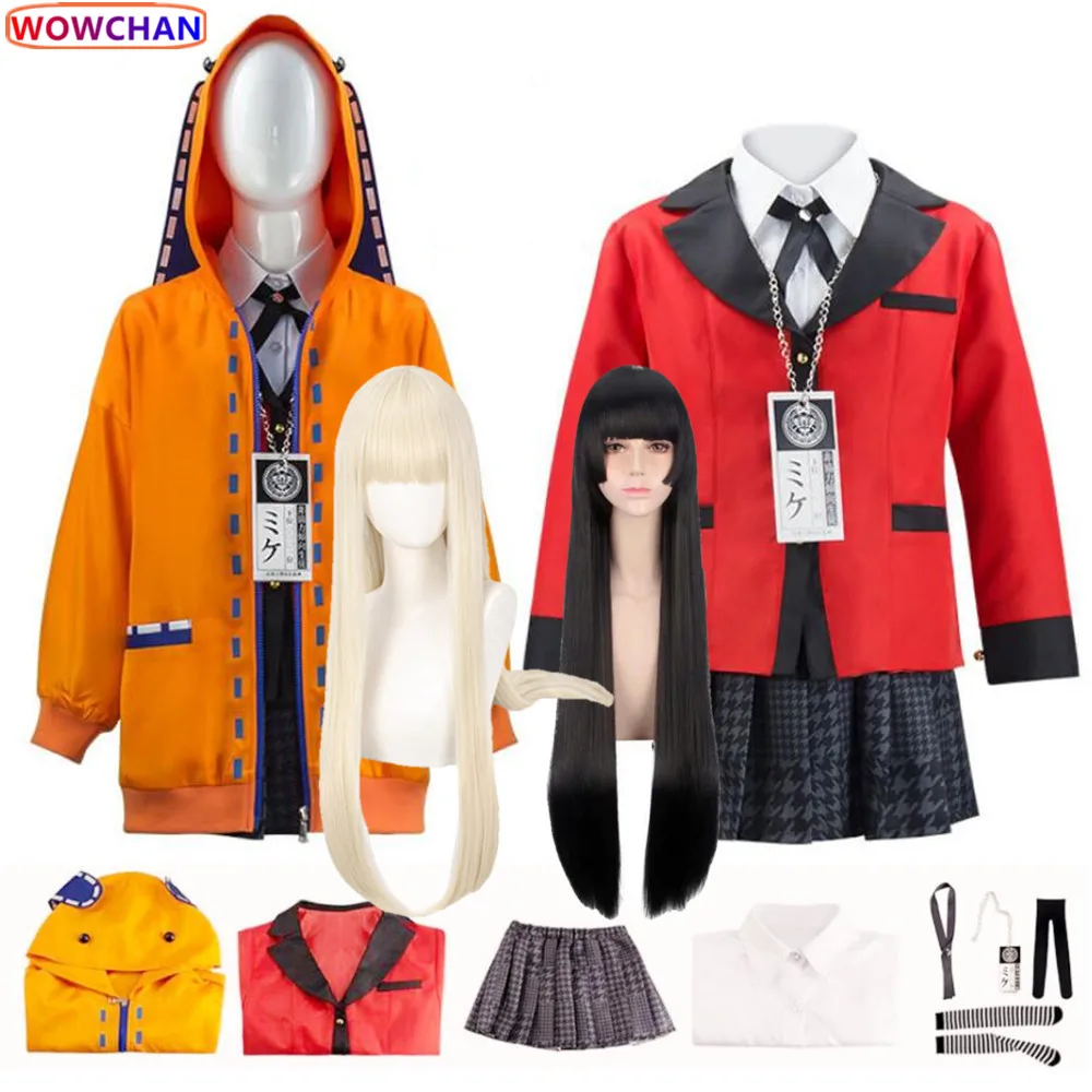 

Kids Anime Kakegurui Yomoduki Runa Cosplay Costume Saotome Meari Jabami Yumeko Compulsive Gambler Clothes