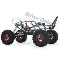 110 tube frame rc car chassis kit with wheels cnc axle stainless steel transmission shaft tunable oil pressure shocks