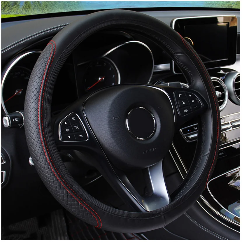 Чехол рулевого колеса автомобиля кожа для Infiniti FX35 QX70 QX60 G25 Q40 Q50 Q60 Q70 M37 G37 37 38 см 39