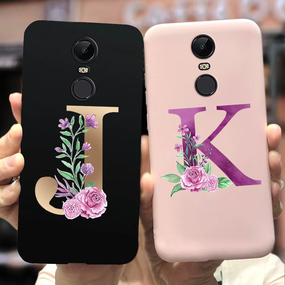 Чехол для Xiaomi Redmi 5 Plus ТПУ мягкий с надписью | Мобильные телефоны и аксессуары