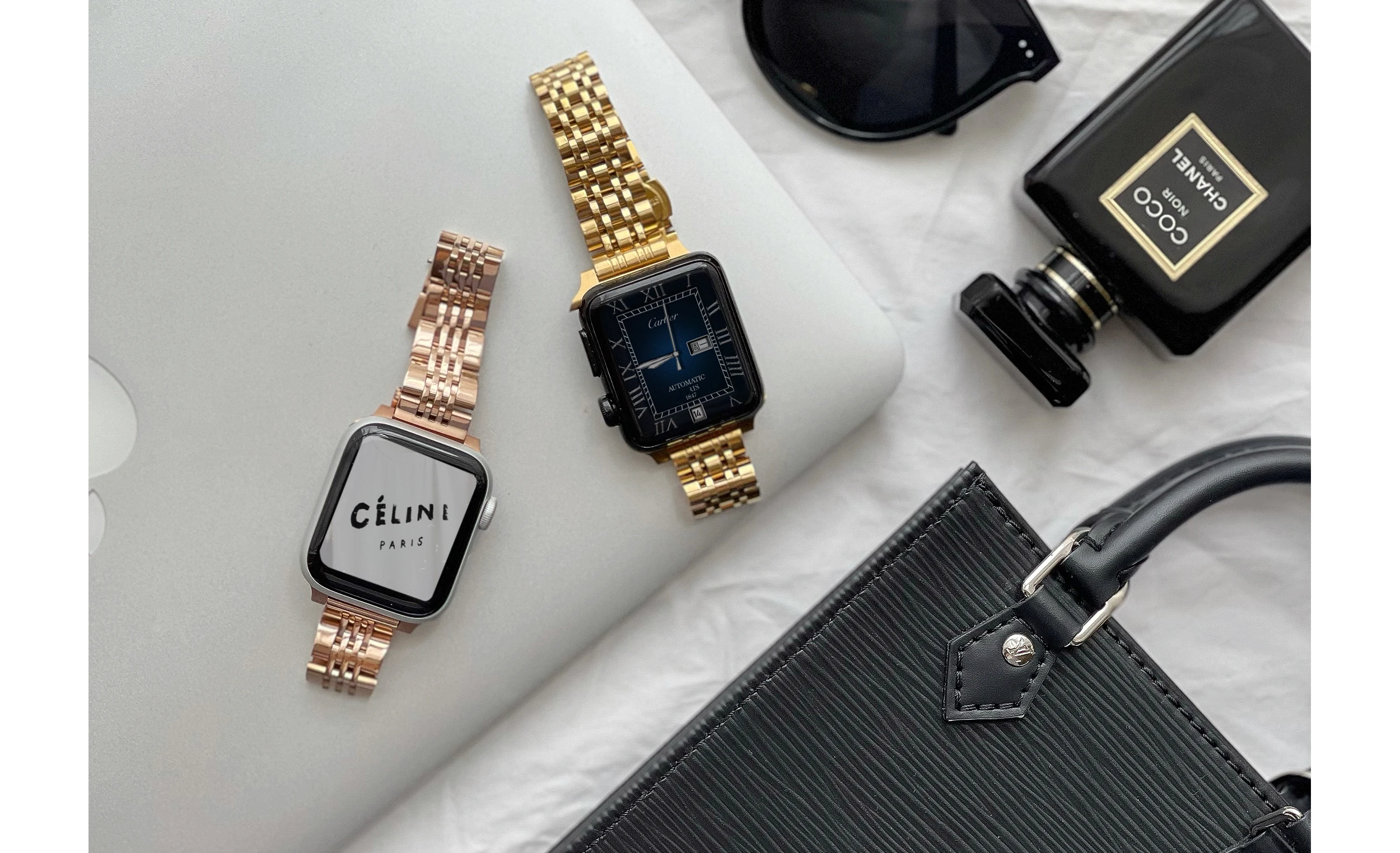 Stainless Steel Strap for Apple Watch 7 SE 6 5 4 40mm 44mm 41 45mm Band Metal Link Bracelet Strap for iWatch Series 3 42mm 38mm