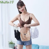 womens tube top 2021 new plus size ice silk seamless underwear vest feminine sexy without steel ring push up bra lingerie