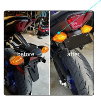 LEDISHUN держатель номерного знака мотоцикла задний кронштейн для YAMAHA MT07 MT 07 FZ07 2014