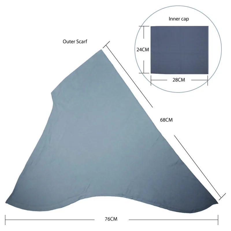 2 шт. мусульманский женский кружевной однотонный комплект из двух предметов |