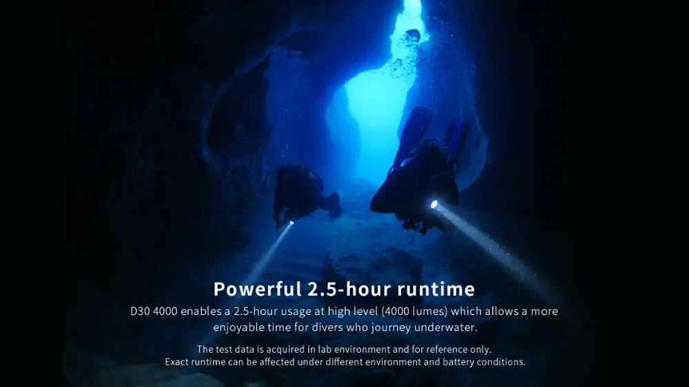 Оригинальный фонарь XTAR D30 4000 для дайвинга CREE xhp35 LED люмен УФ/красный/синий