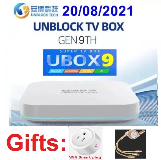 UBOX9 PRO TV BOX AI VOICE hot in HK TW Сингапур малая Корея Таиланд Япония Европа США pk evpad 6p pro 6s box