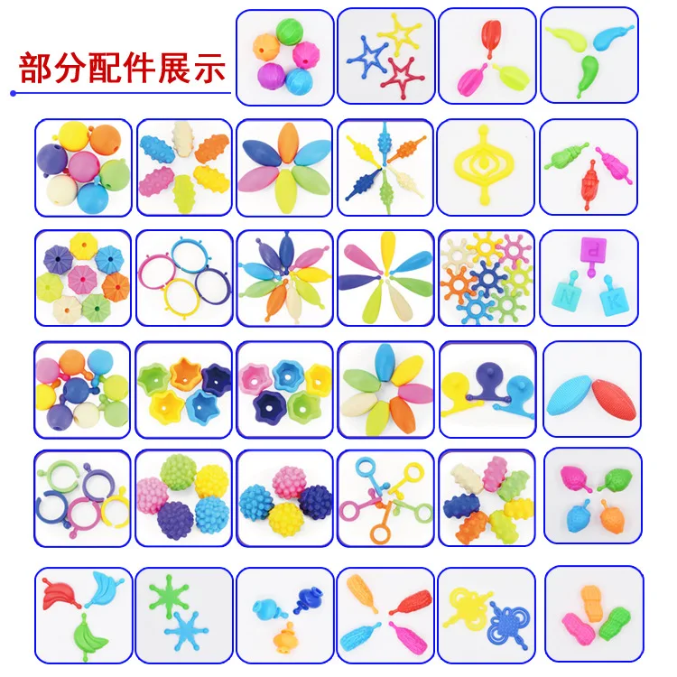1000 шт. набор бусин для изготовления ожерелья браслета кольца | Игрушки и хобби