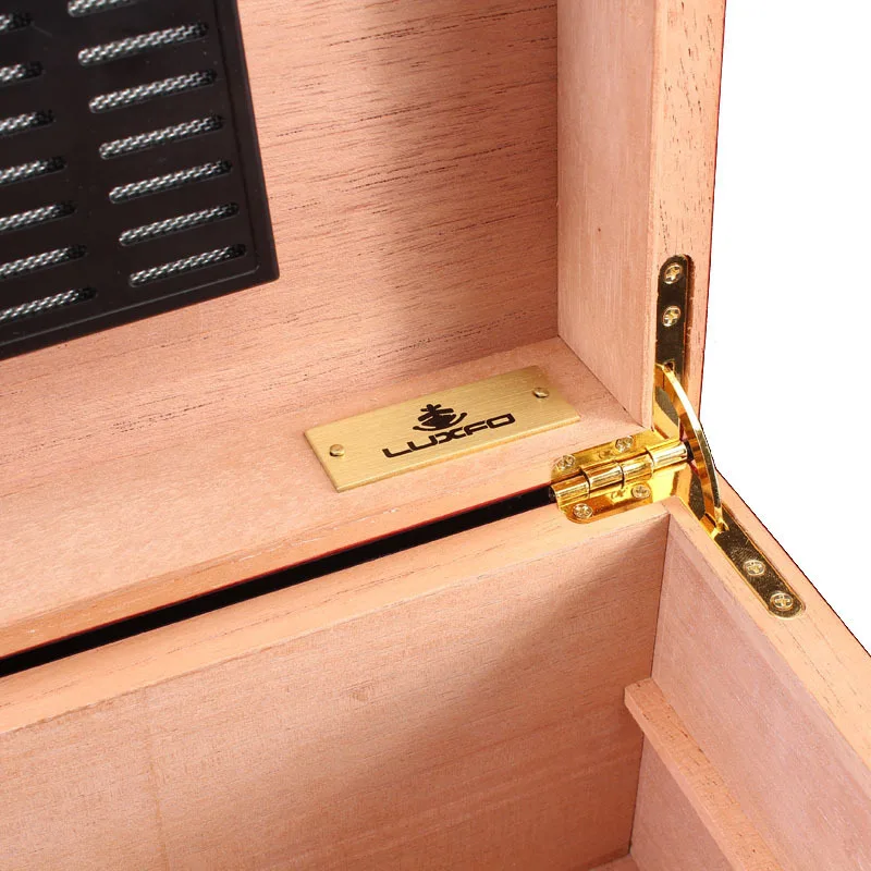 Модная коробка для сигар винного красного цвета кедровый ящик хранения