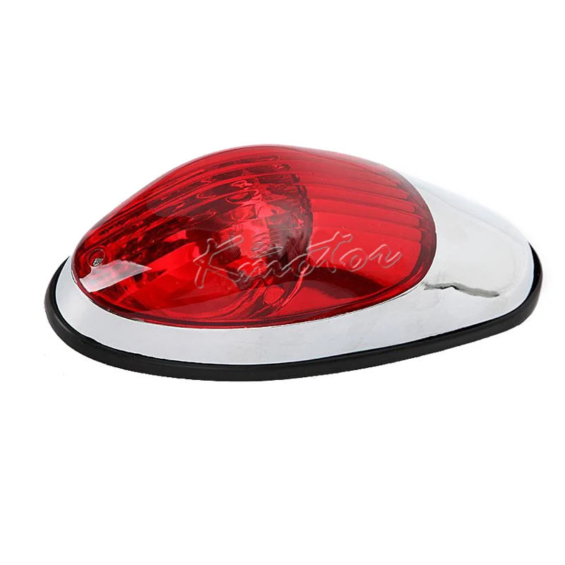 

12v Motorcycle Tail Brake Lights Red Lens Moto Auxiliary Light Tail Lamp for Harley Suzuki Yamaha Honda Shadow 400 750