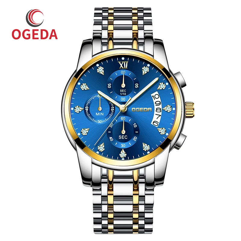 

2021 new men's top brand luxury fashion casual stone watch sports waterproof leather calendar clock Relogio masculino + box