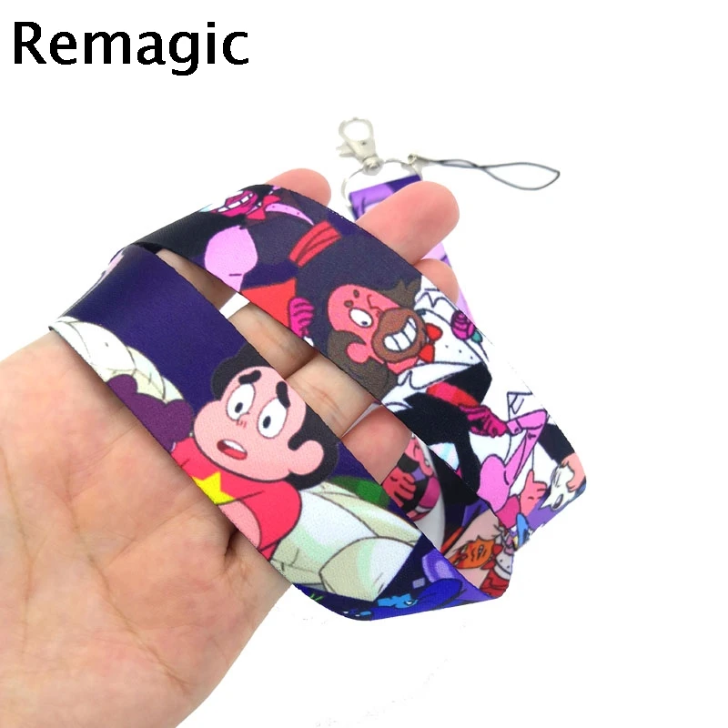 100 шт. мультяшный аниме ремешок на шею брелок для мобильного телефона ремень