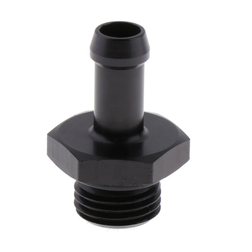 

6AN AN6 To 5/16'' 5/16 inch 8mm Barb Straight Swivel Hose Fitting, Aluminum Hose Barb Fuel Line Adapter Black