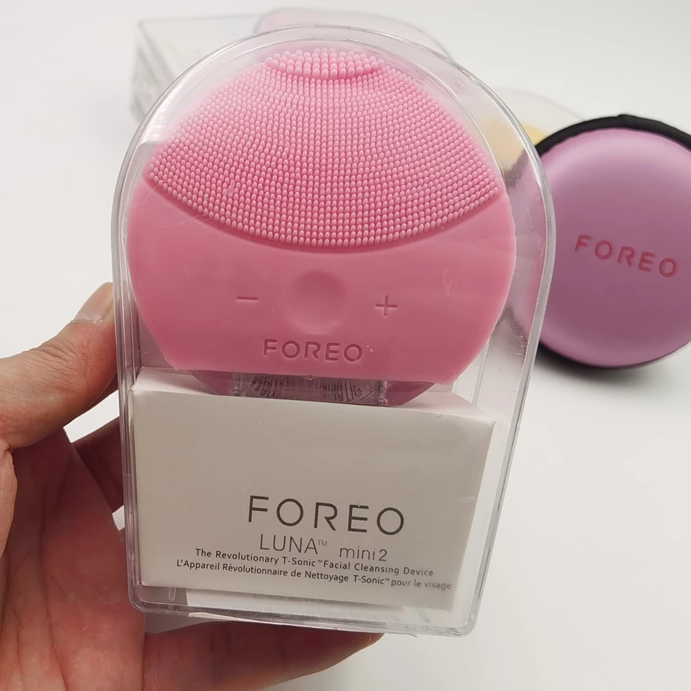 

Foreo Luan Mini 2 Limpieza Facial Silicone Facial Cleansing Brush, With FOREO Real LOGO, USB Charging, Waterproof, Level 8