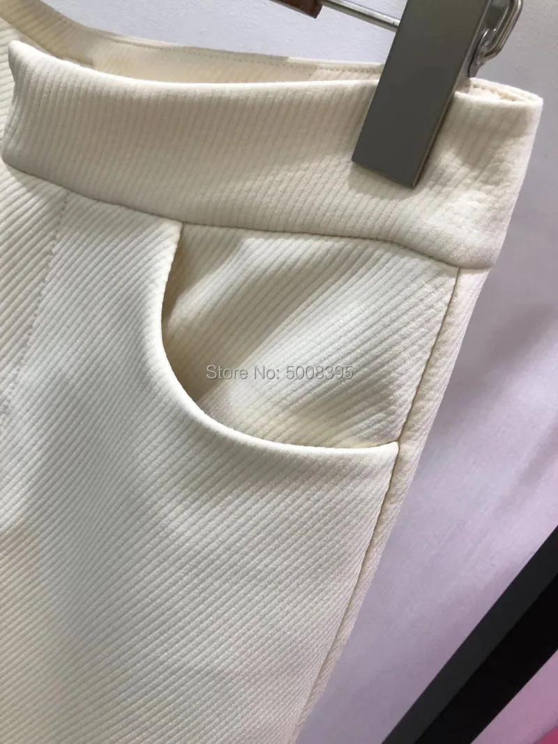 Высокое качество! Кремовый хаки Novara Twill Брюки витой шов Высокая талия Модные свободные брюки женские 2019FW горячая распродажа