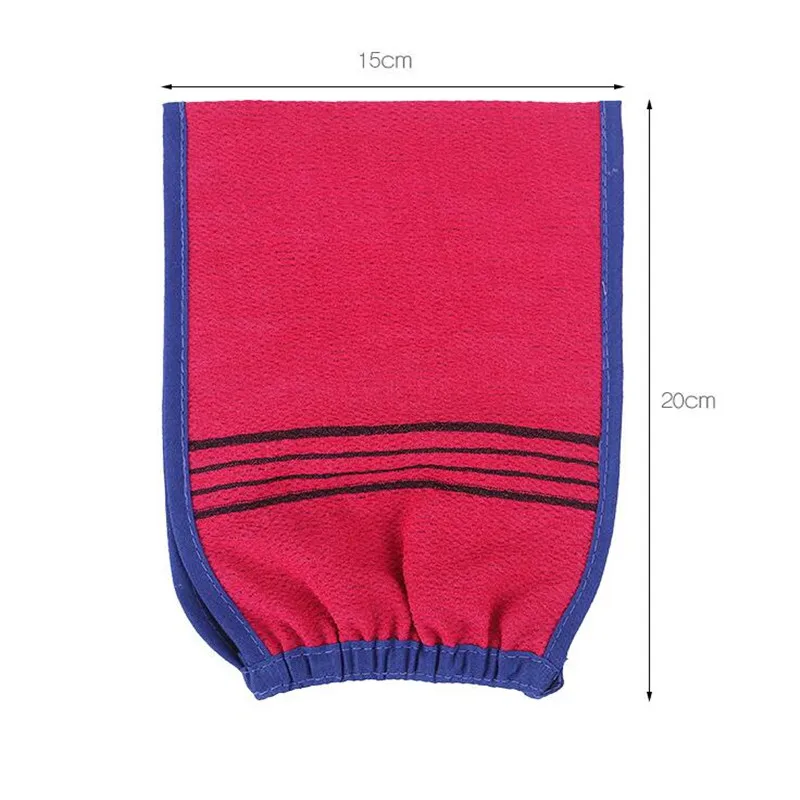 1шт Очищающая перчатка для душа и спа с двусторонним эффектом, массажная перчатка для тела, средство для отшелушивания, удаление мертвых клеток и магическое пилингование