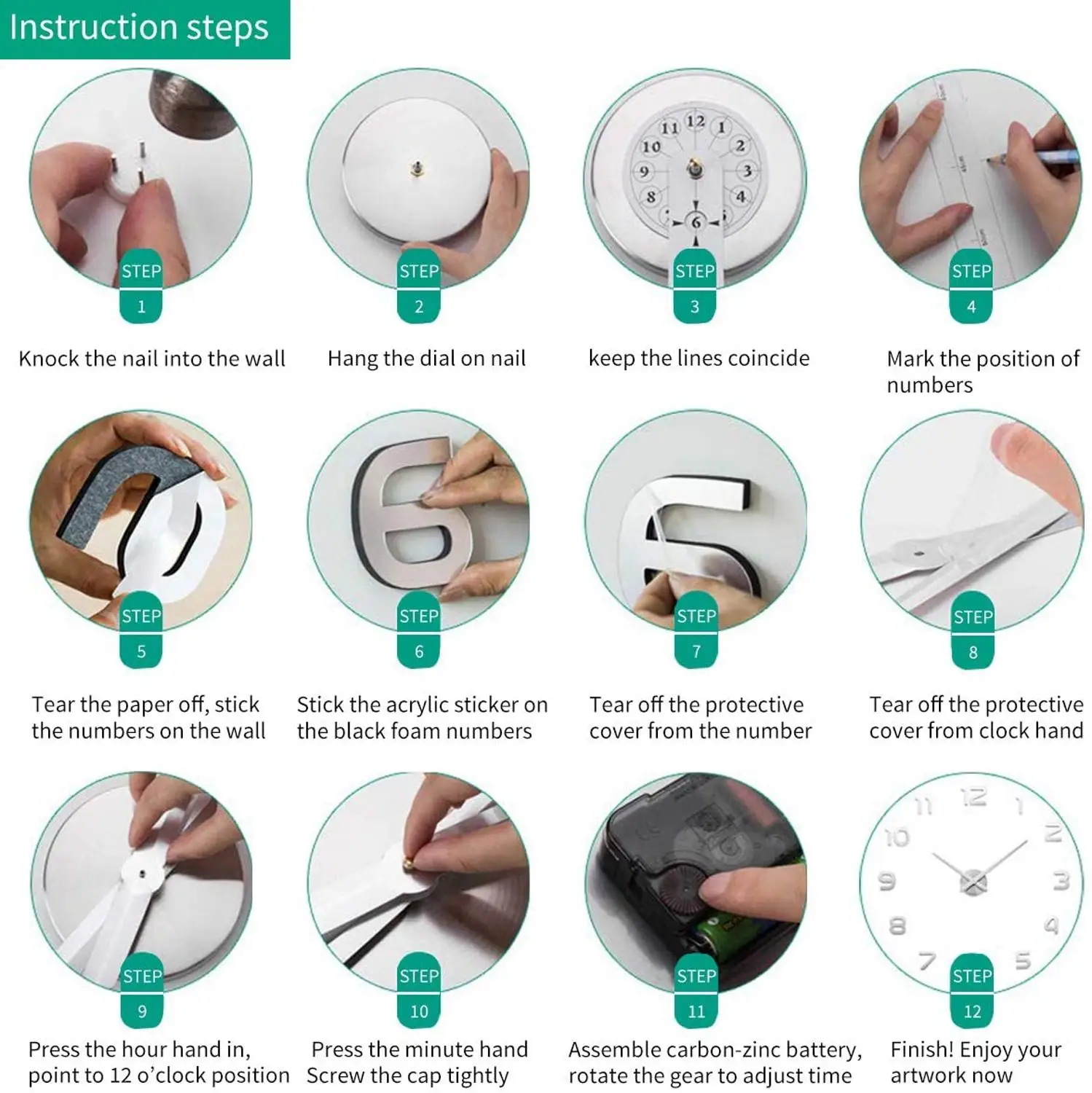 

3D DIY Wall Clock Wall Sticker Klock Mirror Frameless DIY Wall Clocks Kit Clock for Home Decor Orologio Da Parete Saat Zegary