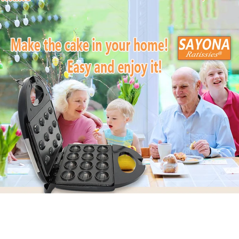 Электрическая мини-машинка для выпечки гаек автоматическая машинка вафель хлеба