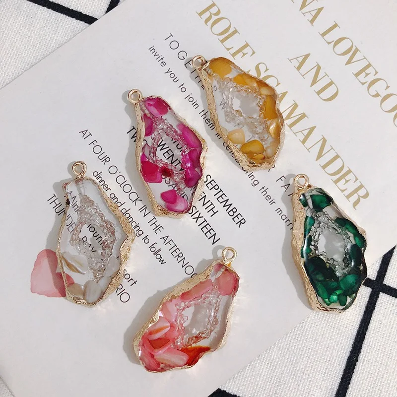 

DIY ювелирные изделия 39*21 мм Красочные Кристаллы Стразы ажурные Геометрические Ожерелья Подвески Модные Серьги Подвески 20 шт.