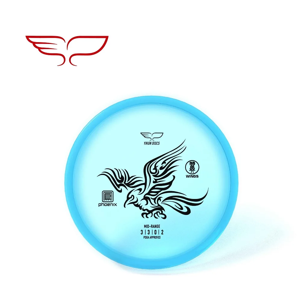 YIKUN диски PDGA одобренный диск Гольф диск среднего диапазона крылья Черная пятница - Цвет: Phoenix-Line Blue