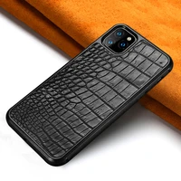 high end business leather phone cover for iphone 11 pro max 11 11 pro x xs max xr 6 7 8 anti fall natural crocodile leather case