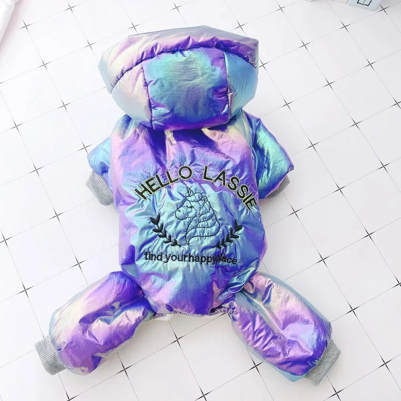 Серебряные цвета размеры супертеплая и плотная одежда для собак осенне зимняя с