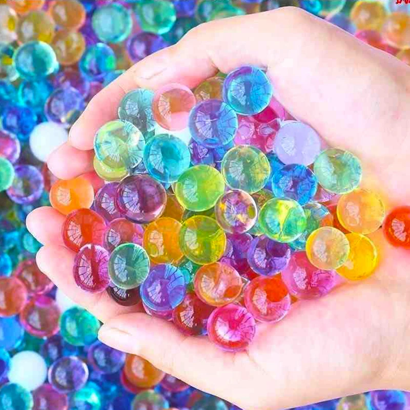 Kids Toy Water Beads Crystal Soil Mud Hydrogel Gel Magic Growing Up Water Balls Bullet Wedding Home Potted Decoration Diy Toys sibaolu 10000pcs round crystal soil child interest cultivation water bomb expand absorbent resin security absorbent bullet