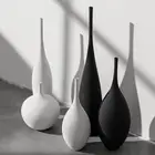 Цзиндэчжэнь, Современная Минималистичная ваза ручной работы, керамические украшения для гостиной, модель черного и белого цвета, украшение для дома, подарок