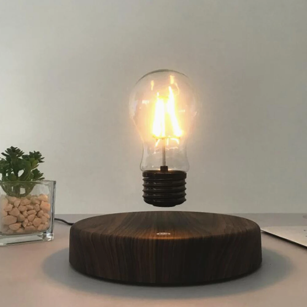 

Creative Magnetic Levitating Bulb Lamp Wireless Connection Levitation Bulb Bedroom Night Light Table Lamp Wedding Christmas Gift