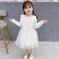 princess girls dress kids clothes children clothing 2021 spring long sleeved cotton party dresses for girls toddler casual dress